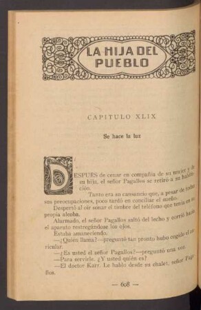 Capítulo XLIX - Se hace la luz