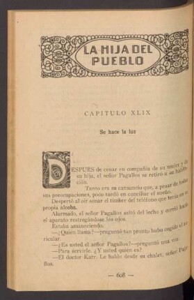 Capítulo XLIX - Se hace la luz