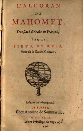 L' Alcoran de Mahomet