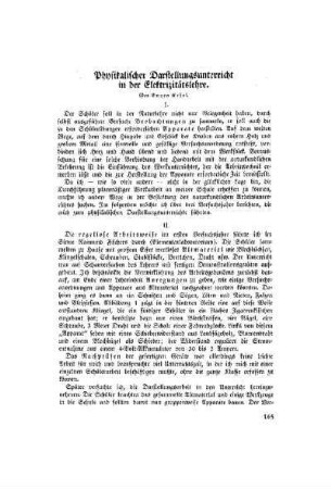 Physikalischer Darstellungsunterricht in der Elektrizitätslehre