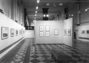 Dresden. Ausstellung "Natur und Heldenleben - Deutsche und Schweizer Zeichnungen der Goethezeit aus dem Bestand der Graphischen Sammlung Albertina in Wien" im Albertinum 28.03.-01.06.1998. Mosaiksaal