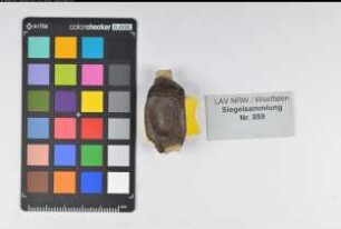 Siegler: Diepenbrock, GH von Überlieferungsart: Original. Stoff: Wachs Farbe: braun Form: oval. Durchmesser: Art: Typ: Umschrift: