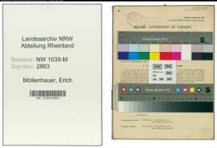 Entnazifizierung Erich Mollenhauer , geb. 09.10.1913 (Polizist)