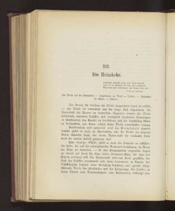 XIII. Die Heimkehr