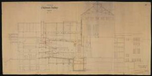 Stadttheater, Duisburg Wiederaufbau: Längsschnitt 1:100