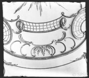 Potsdam, Neues Palais, Tressenzimmer, R.: 163, Deckendetail.