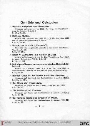 Gemälde und Oelstudien