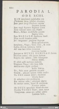 Parodia I. Ode XCIII.