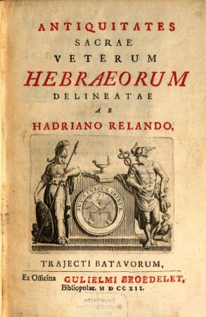 Antiquitates Sacrae Veterum Hebraeorum