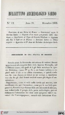 4: Descrizione di una statua di bronzo