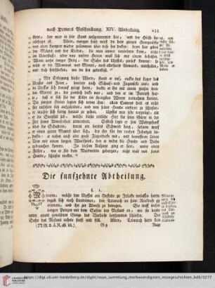 Die fünfzehnte Abtheilung