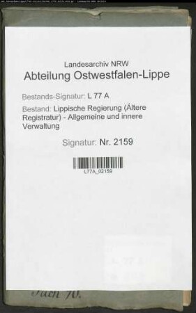 Abhaltung der Gogerichte, Bd. 26