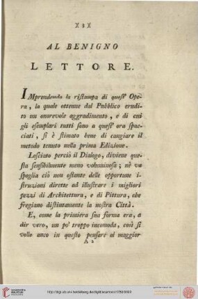 Al benigno lettore