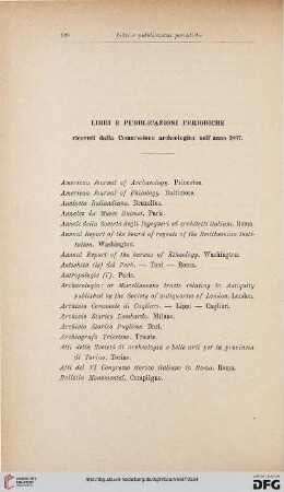 Libri e pubblicazioni periodiche