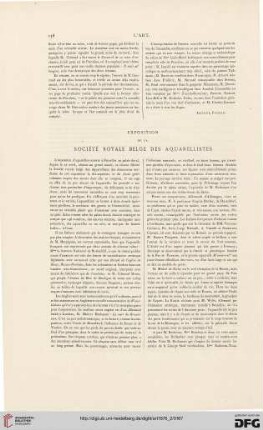 Exposition de la Société royale Belge des aquarellistes