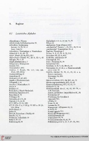 8.1 Lateinisches Alphabet