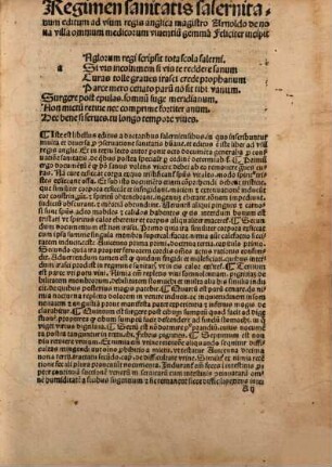 Regime[n] sanitatis salernitanum