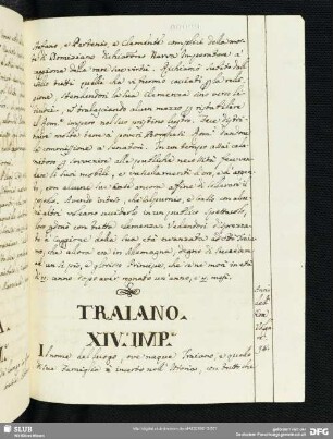 Traiano. XIV.o Imp.e