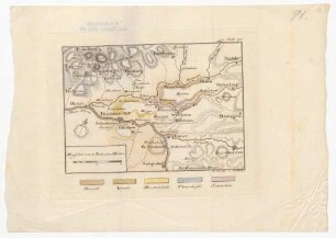 geologische Landkarte von Frankfurt - Hanau.