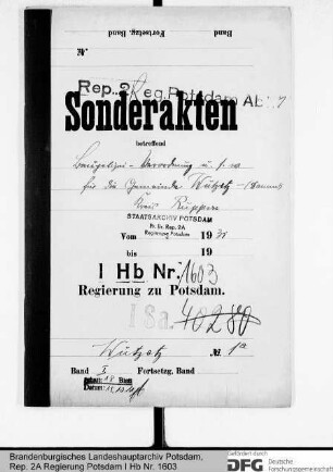 Baupolizeiverordnung für die Gemeinde Wutzetz (Damm), Kr. Ruppin