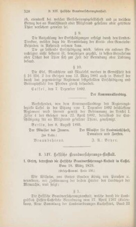 XIV. Hessische Brandversicherungs-Anstalt