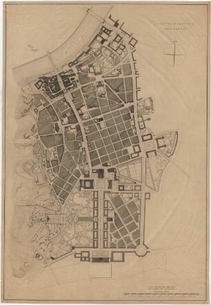 Fick, Roderich; Linz an der Donau (Österreich); Städtebauliche Übersichtspläne zur Neugestaltung der Führerstadt Linz - Lageplan