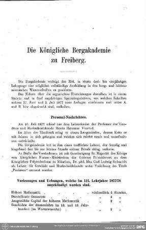 Bergakademie zu Freiberg