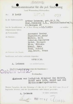 Lehmann, Arthur