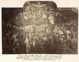 Die Abstammung von San Augustin (großes Wandgemälde von Miguel de Santiago im Kloster San Augustin)