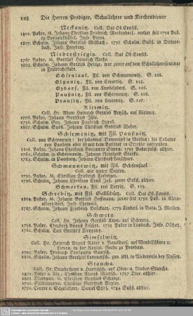 Erster Nachtrag vom October 1806 bis Ende August 1807. zu dem im vorjährigen Calender abgedruckten Inspections-Verzeichnisse