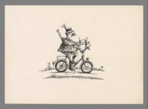 Ohne Titel (Fahrrad mit Geweih)