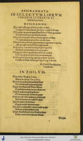 Epigrammata et Rhythmi