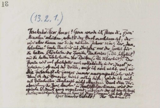 Brief an Otto Stoessl