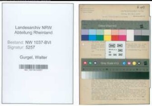 Entnazifizierung Walter Gurgel , geb. 04.06.1906 (Bueroangestellter)
