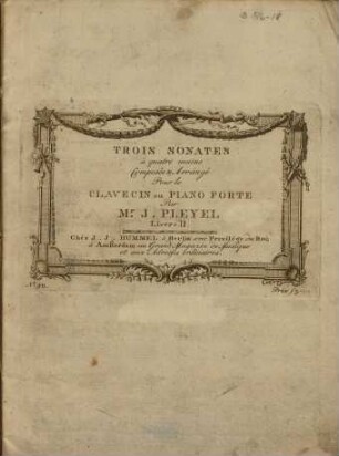 Trois sonates à quatre mains, 2