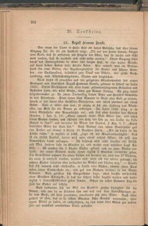 20. Denksteine.
