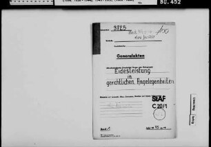 Eidesleistung in gerichtlichen Angelegenheiten