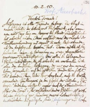 Brief an Felix Auerbach