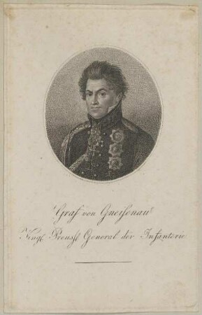 Bildnis des August Neidhardt von Gneisenau