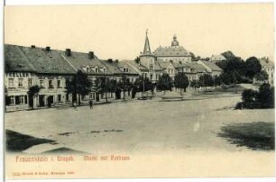 Frauenstein. Markt mit Rathaus