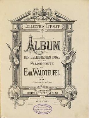 Album der beliebtesten Tänze für das Pianoforte, 1