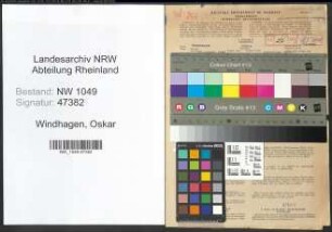 Entnazifizierung Oskar Windhagen , geb. 29.08.1909 (Dentist)