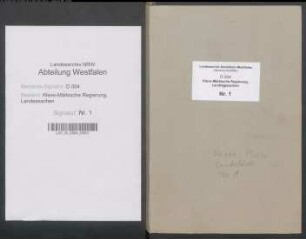 Landtags- u.a. Verhandlungen mit den klevischen und märkischen bzw. (ab 1510) kleve-märkischen Landständen