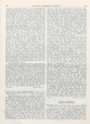 446-450 [Rezension] Dibelius, Martin, Jesus