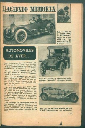 Haciendo memoria: Automóviles de ayer ...