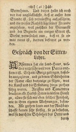 Gespräch von der Sitten-Lehre.