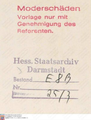 Garnison zu Gießen (Kosten der Unterhaltung von Festung und Besatzung)