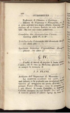 §. IV. Medicina