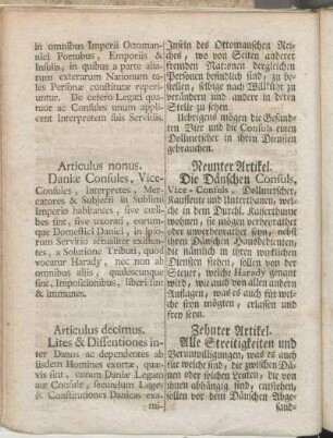 Articulus nonus. Neunter Artikel.