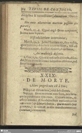 XXIX. De Morte